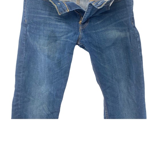 Levis Mens Jeans Size 29x27 Taper 502 Medium Wash Denim Zipper Fly Blue Pants - Picture 4 of 7